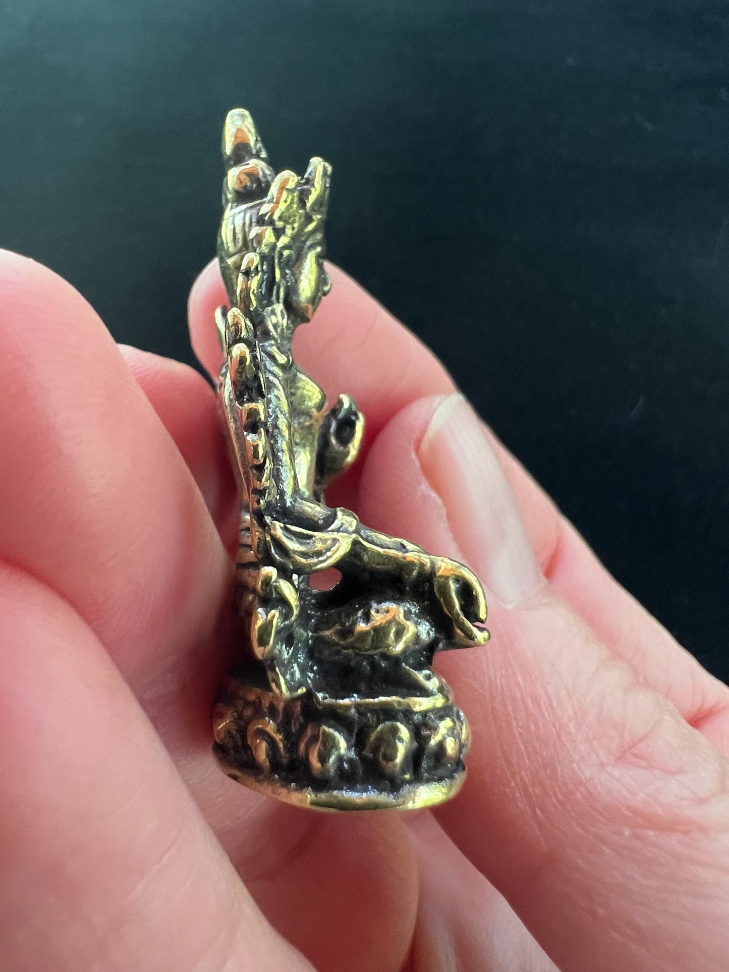 Small White Tara Statue | Handmade | 1.75 inches by 1 inches | - The Incense Stick