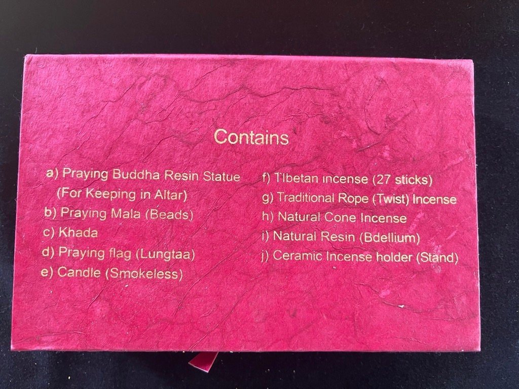 Traveling Altar Incense Gift Set | Approx 8 in by 5 in by 2 in | Nepal - The Incense Stick