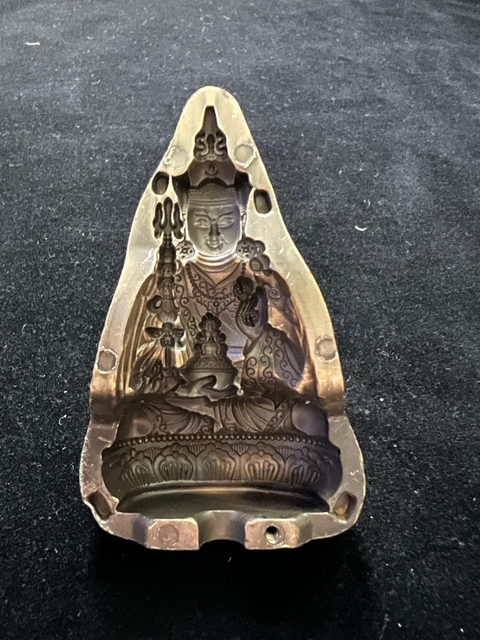 Guru Rinpoche Two Sided Tsa Tsa Mold | Metal Alloy | Approx 3 1/2