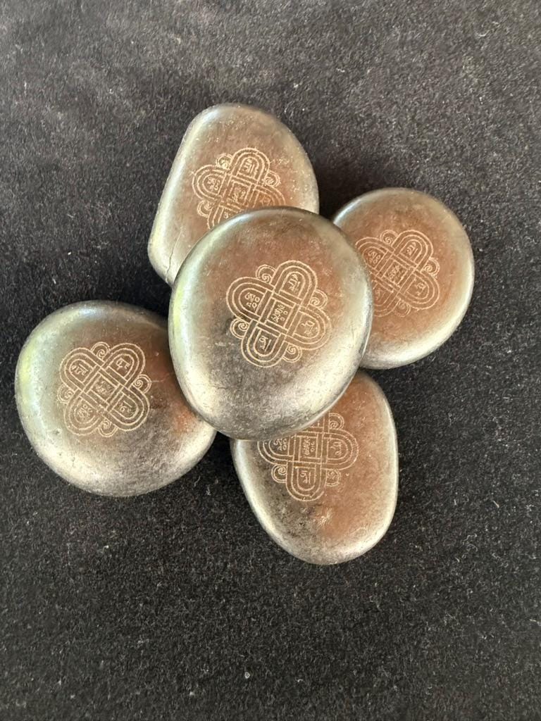Naga Blessing Stones | Bian Stone | Approx 1 inches | Tibet | Water Blessing - The Incense Stick