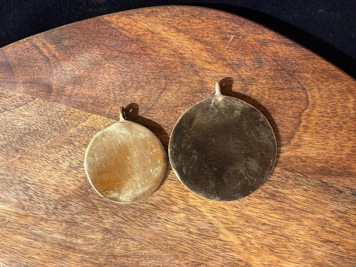 Melong | Tibetan Mirror | Brass | Nepal | 2 sizes available - The Incense Stick