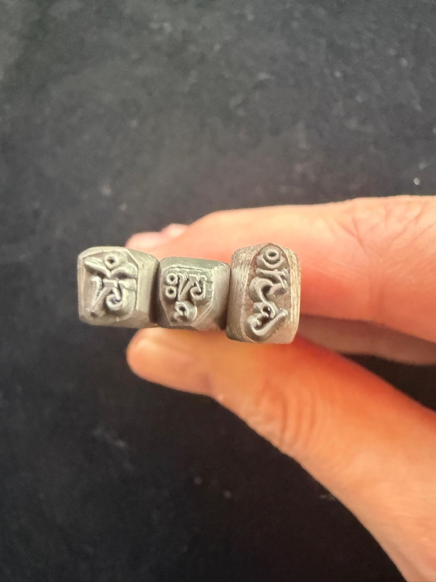 AH Syllable Tsa Tsa Mold Stamp | Carbon Steel | Tibet