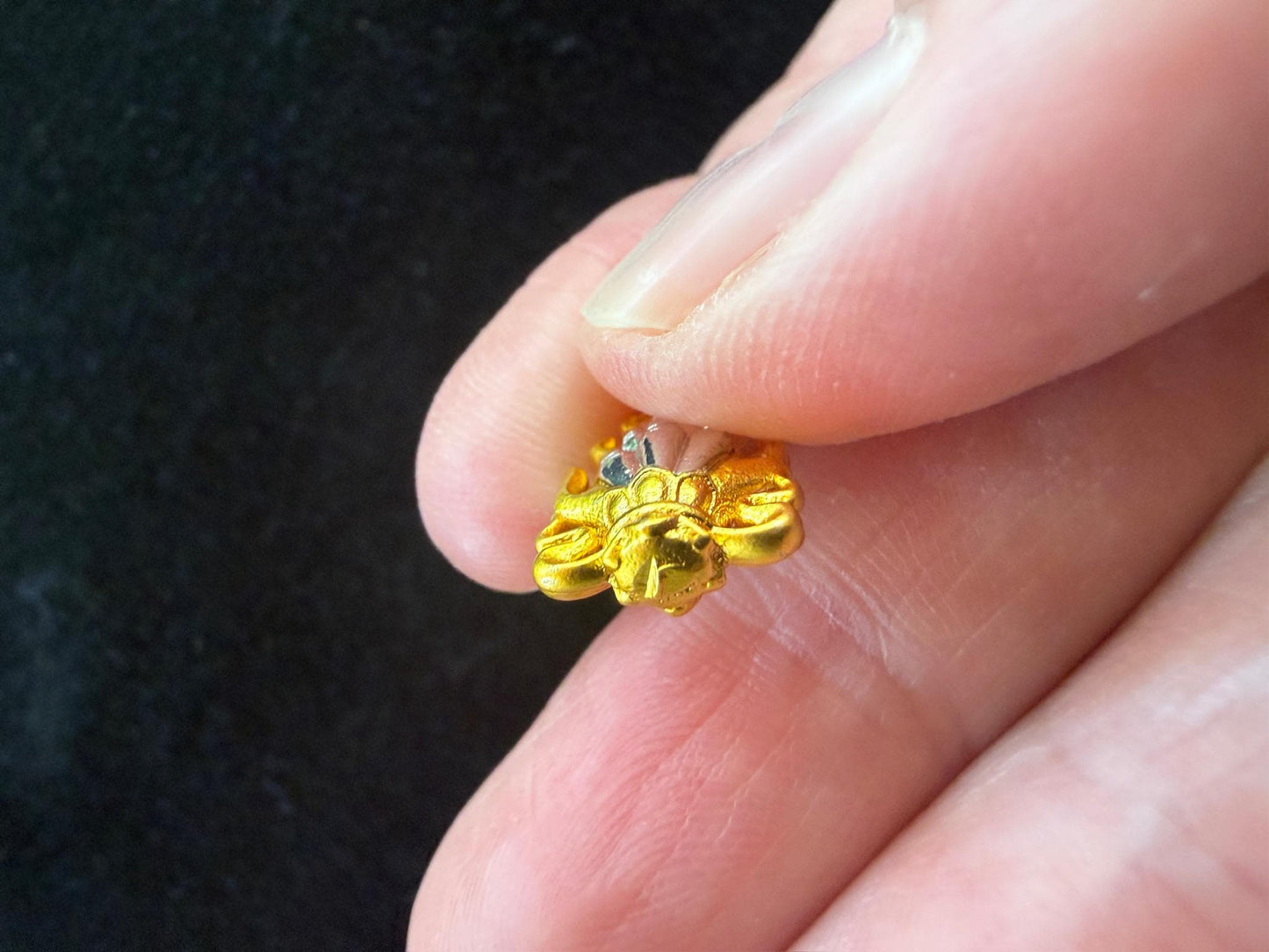 Wish Fulfilling Jewel Charm | Metal | Approx 1/2in | Tibet