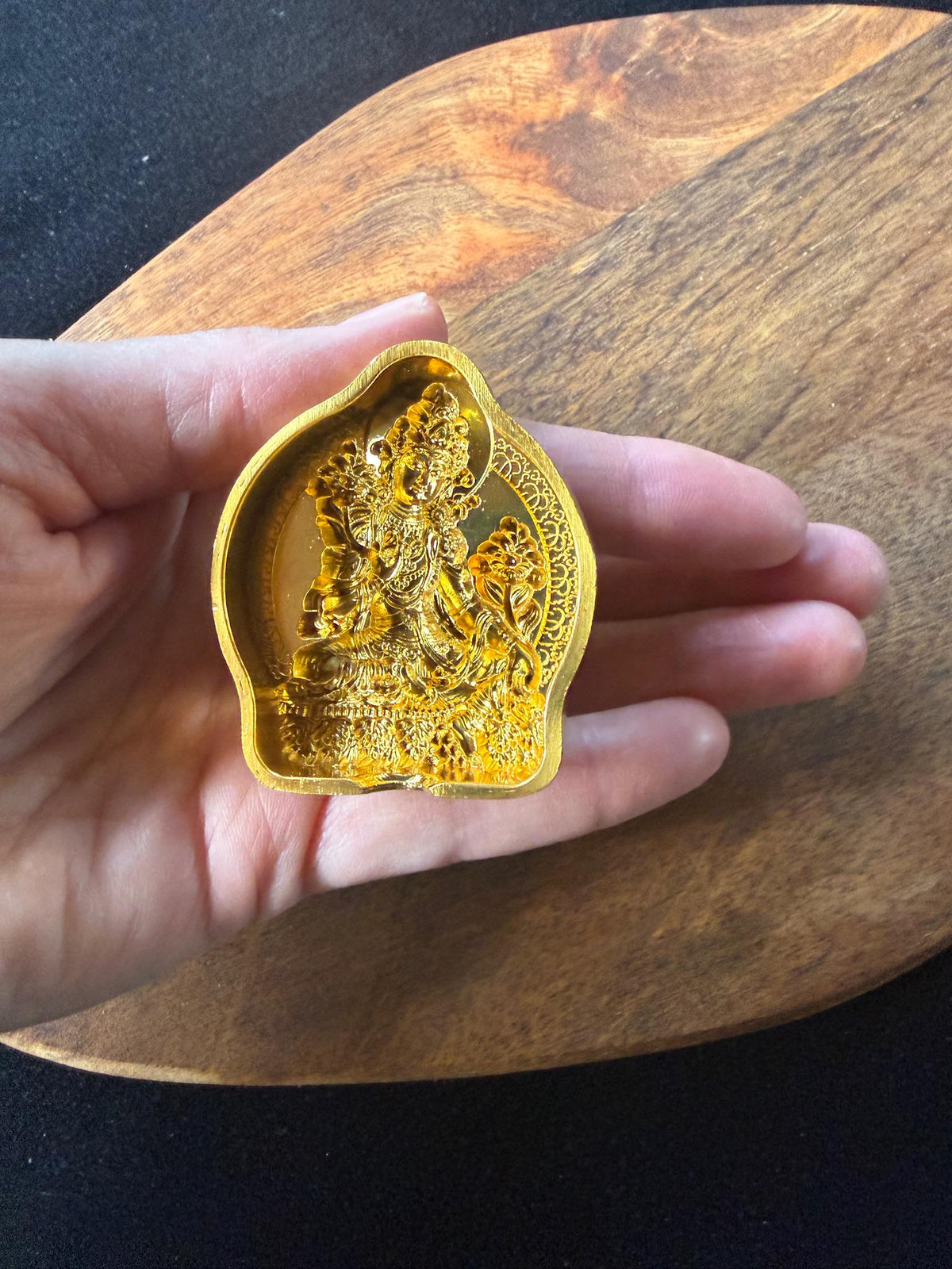 Small Green Tara Tsa Tsa Mold | Metal Alloy | Approx 2 Inches High