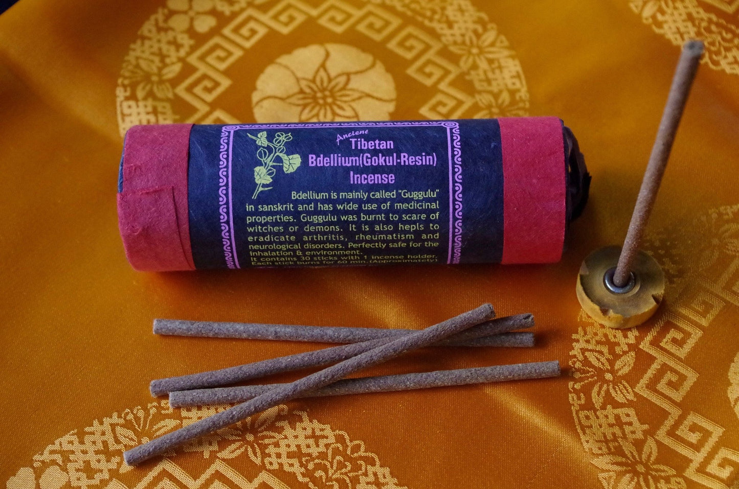 Ancient Tibetan Bdellium (Gokul resin) incense | Tibetan Incense | 30 sticks - The Incense Stick