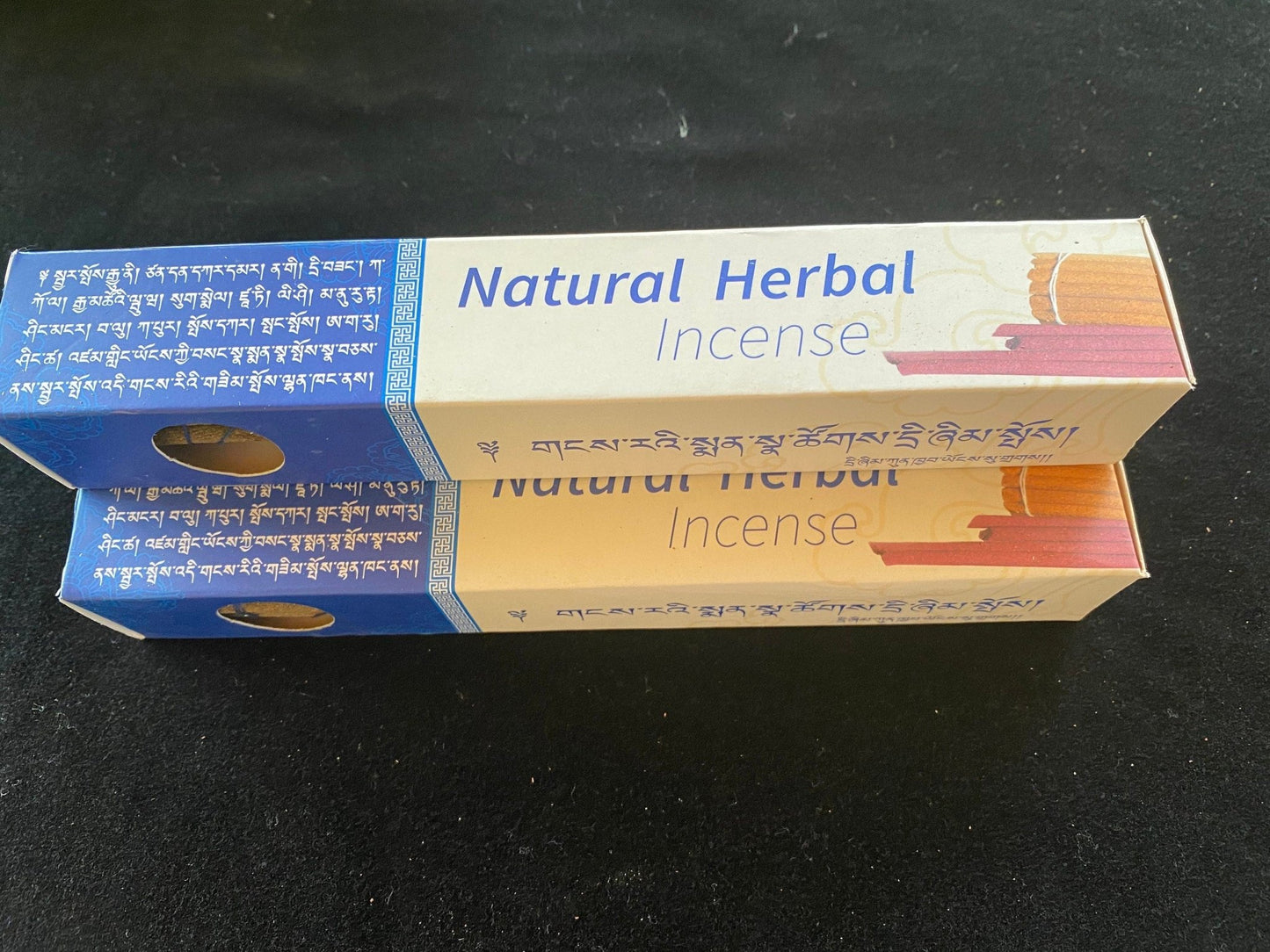 Natural Herbal Incense (Blue Box) | Tibetan Incense | 24 sticks | Himalayan Arts - The Incense Stick