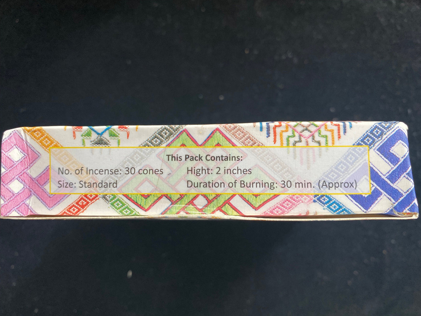 Kar-Sur Zhingkham Kunchab Cone Incense | Bhutanese Incense | 30 cones | 2 inches high