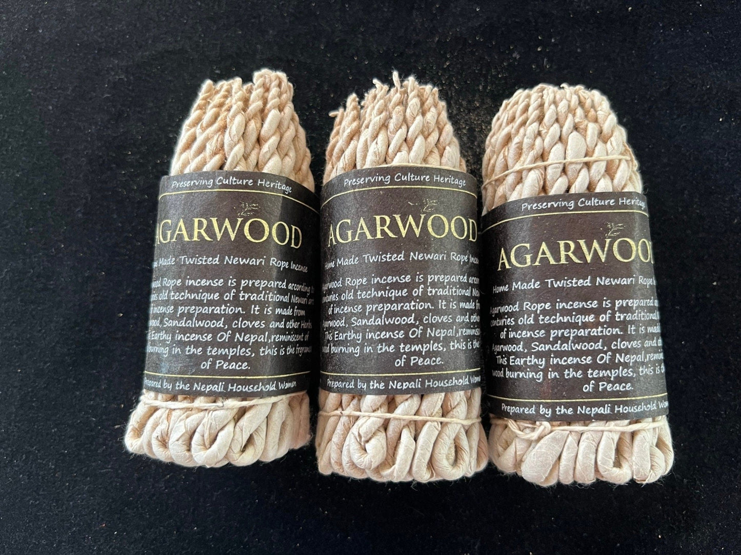 Agarwood Nepali Rope Incense | Tibetan Incense | 50 ropes | 4.0 inches | Herbal Dhoop | Aloeswood - The Incense Stick