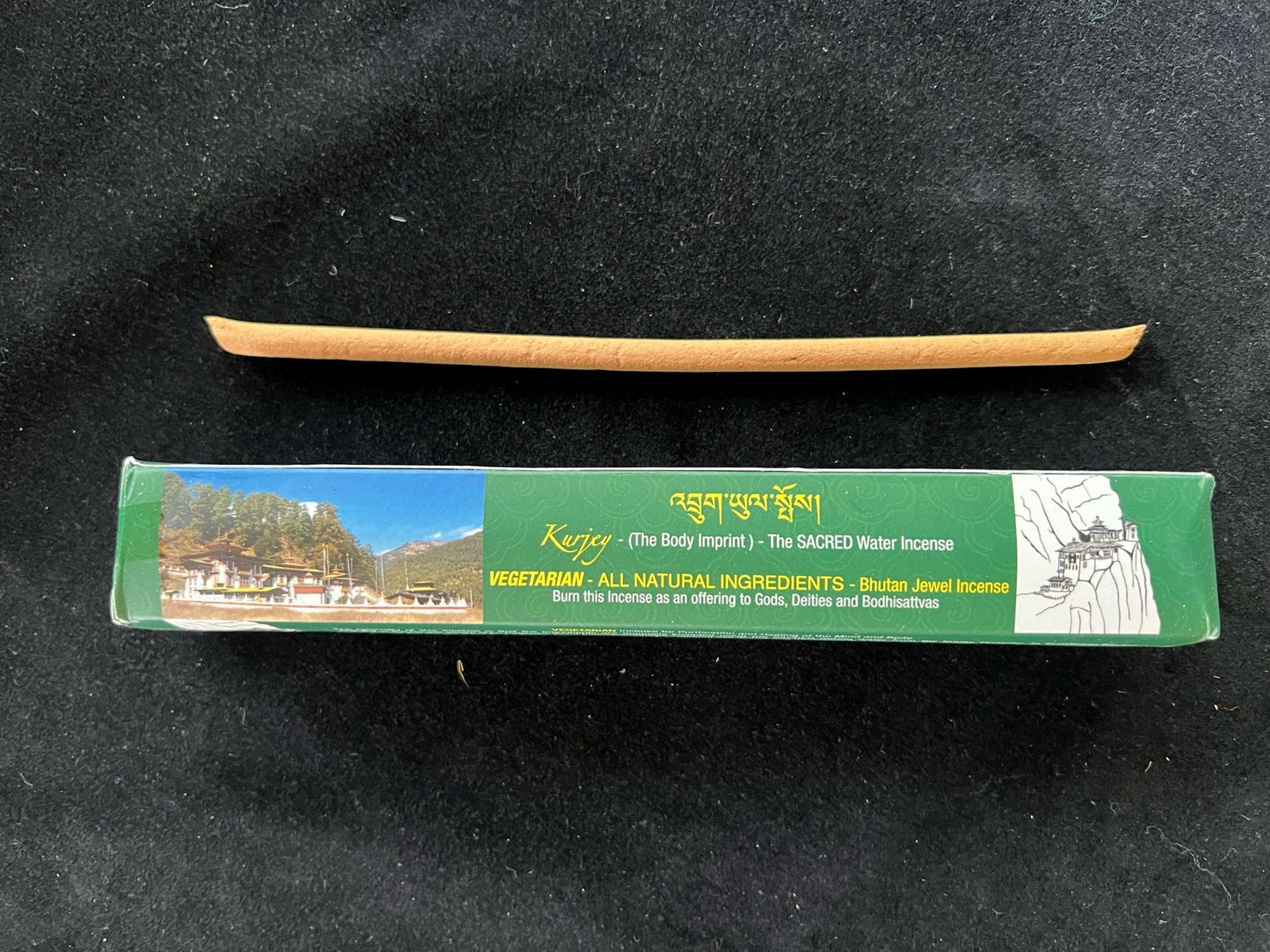 Kurjey (The Body Imprint) | Bhutanese Incense | The Sacred Water Incense| Vegetarian| 18+ sticks | Bhutan Jewel Incense House - The Incense Stick