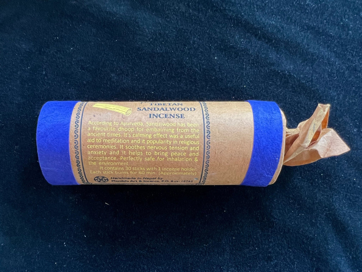 Ancient Tibetan Sandalwood incense | Tibetan Incense | 30 sticks | w/ Mini Incense Holder - The Incense Stick