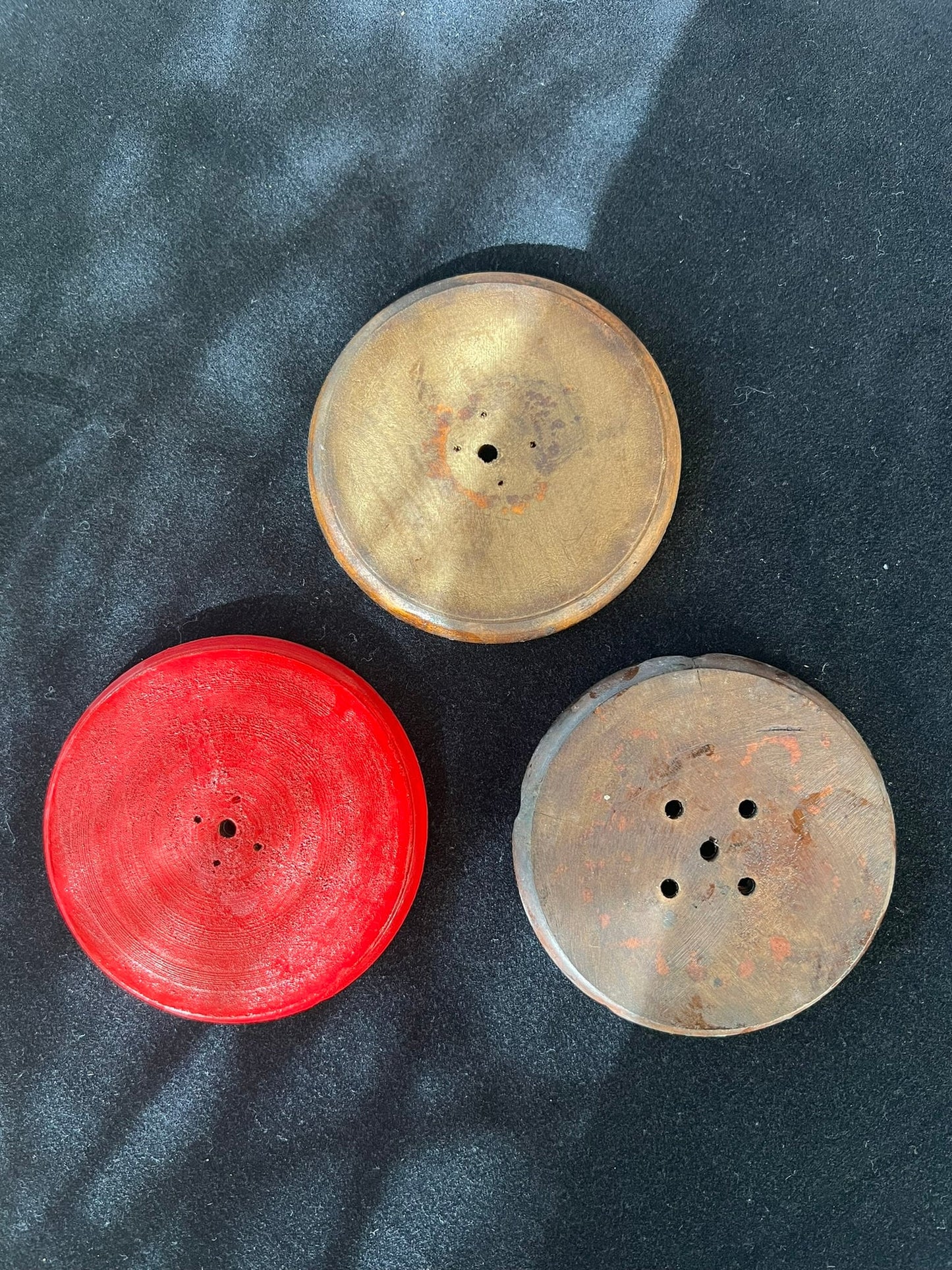 Inlay Wood Incense Holder | 1 wooden holder with stone inlay | Incense Not Included | 5 holes | Nepal | Assorted Designs - The Incense Stick