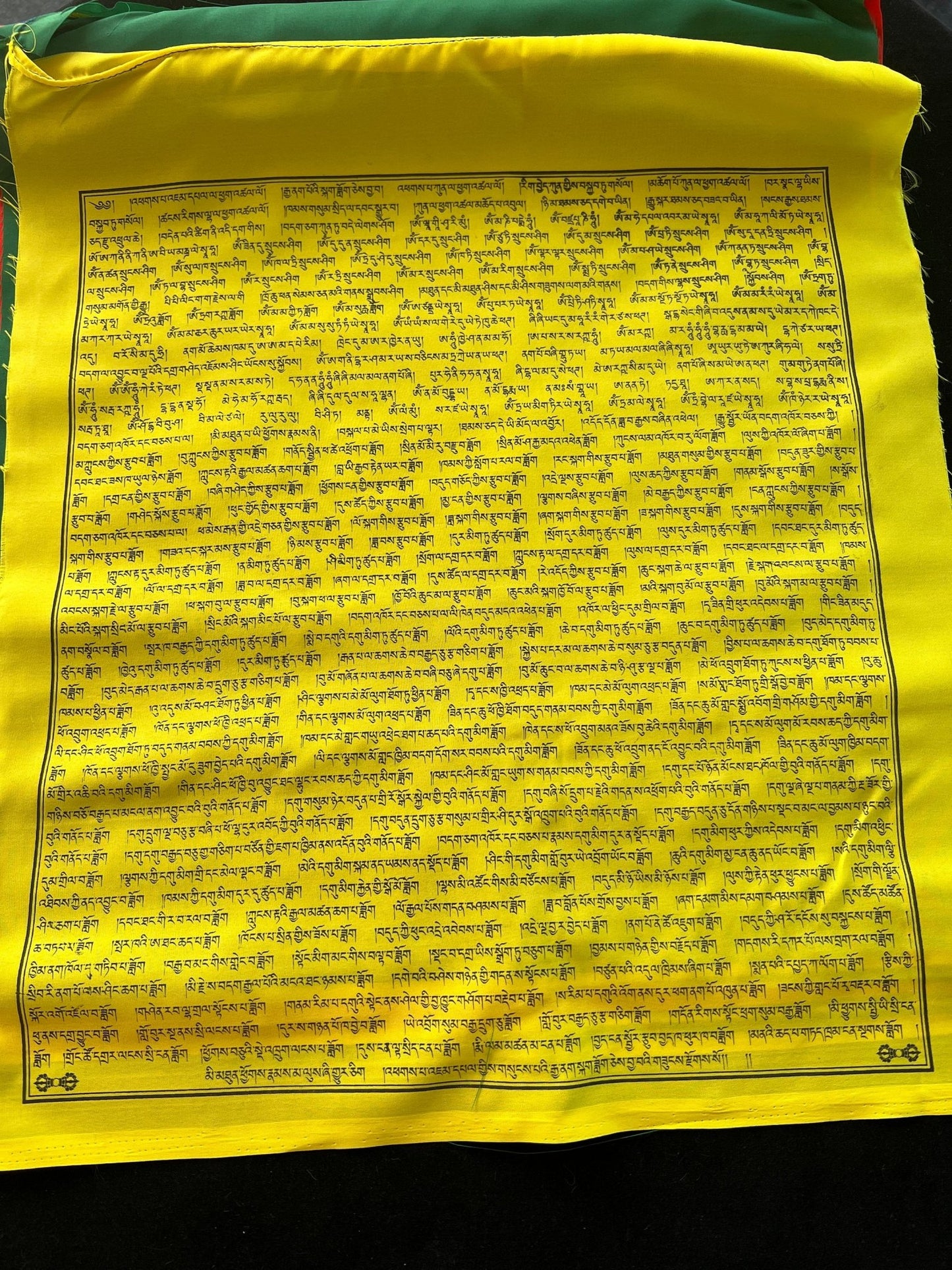 Averting Periodic (Astrological) Obstacles Prayer Flags | Tibetan Prayer Flags | 17 x 20 | Set of 15 | Manjushri | Gyanak Kagdok - The Incense Stick