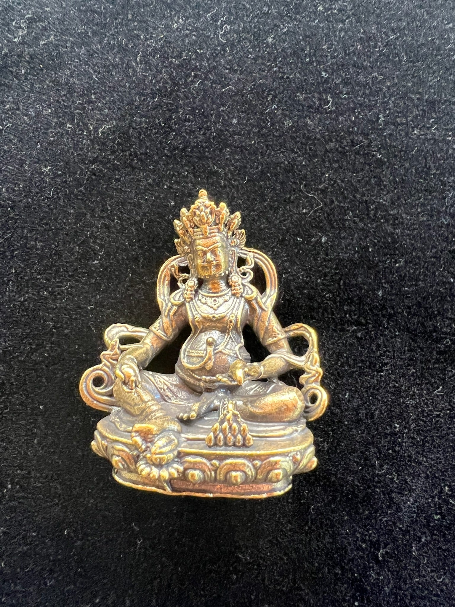 Deluxe Small Dzambhala Statue | Handmade |2.75 inches | Kubera - The Incense Stick