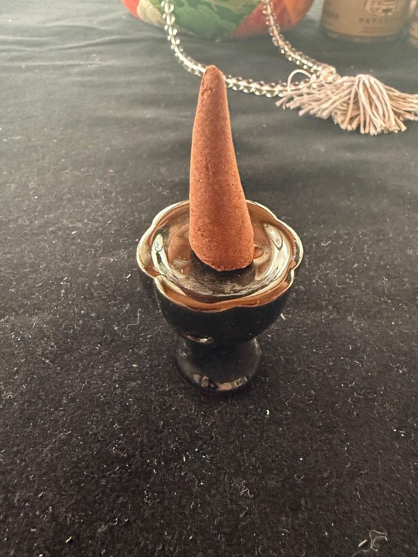 Tiny Ceramic Backflow Cone Incense Burner | 1.5 inch high