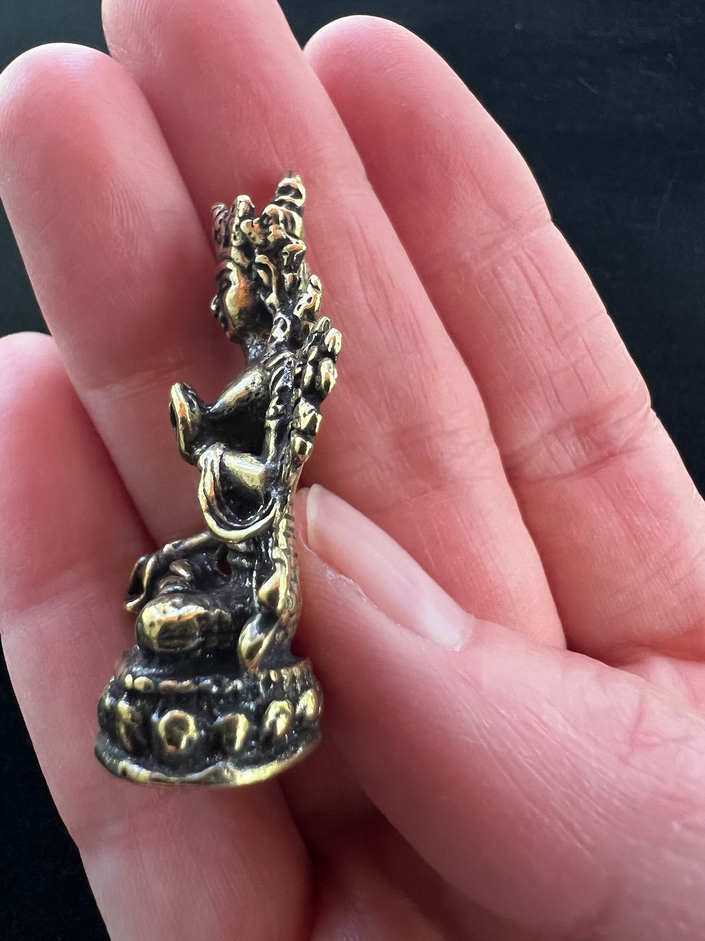 Small White Tara Statue | Handmade | 1.75 inches by 1 inches | - The Incense Stick
