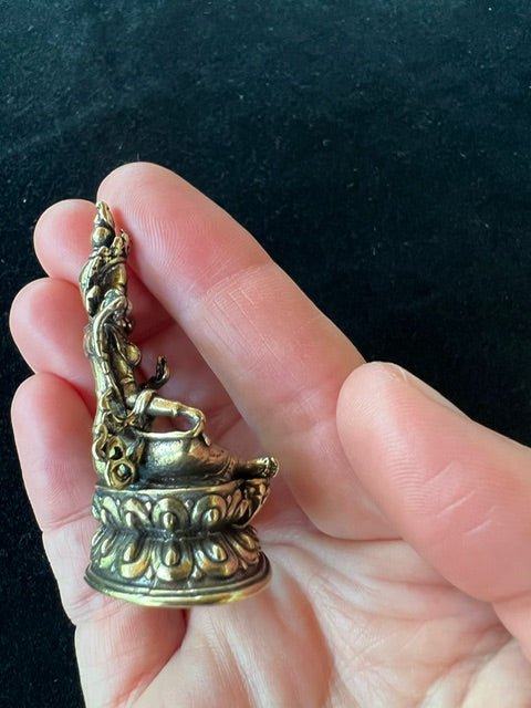 Deluxe Small Green Tara Statue (Shiny Finish) | Handmade |2.17 inches | Dolma | Polished Finish - The Incense Stick
