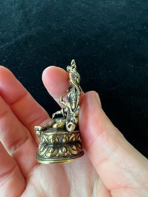 Deluxe Small Green Tara Statue (Shiny Finish) | Handmade |2.17 inches | Dolma | Polished Finish - The Incense Stick