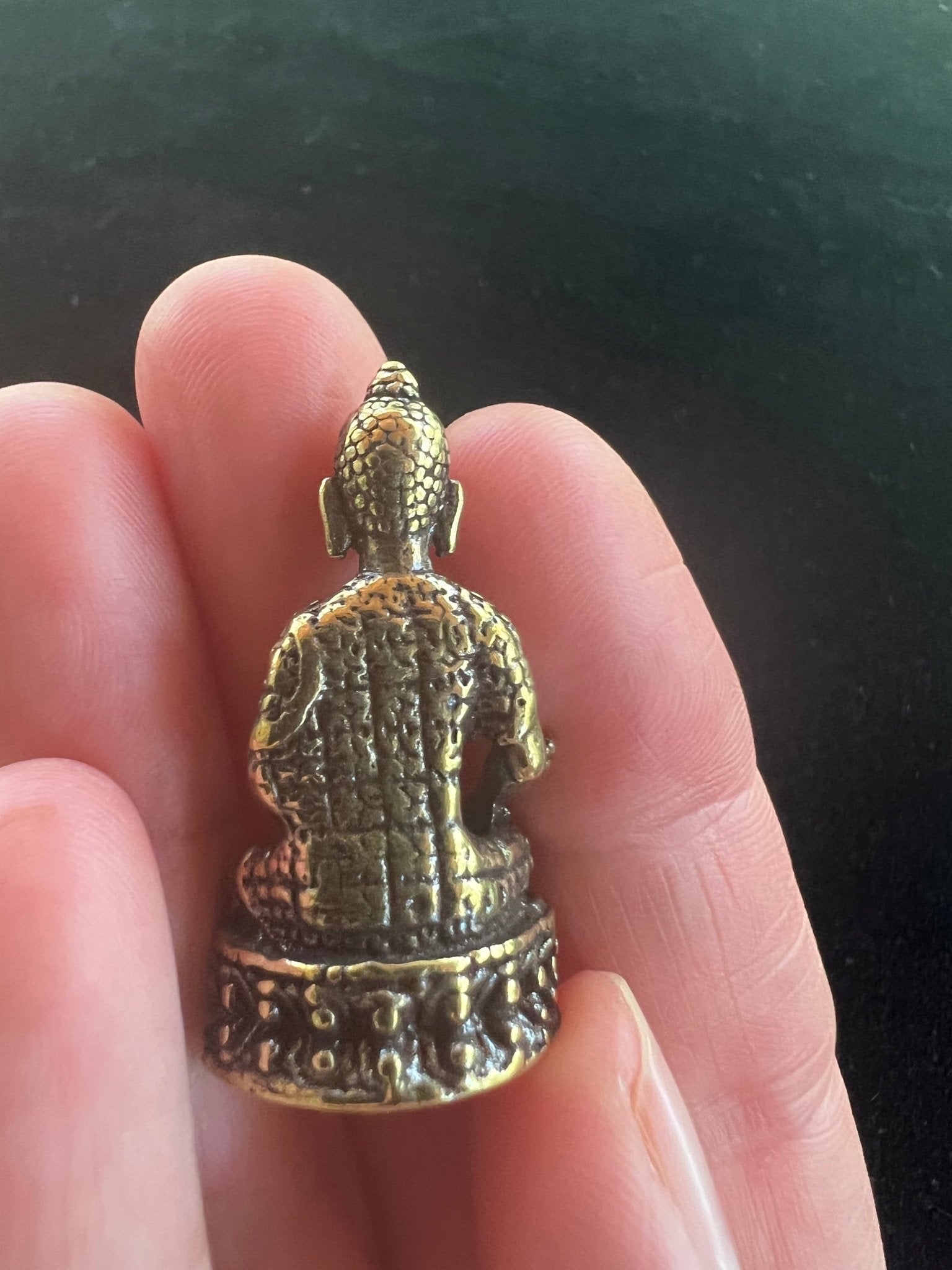 Small Medicine Buddha Statue | Handmade | 1.75 inches by 1 inches - The Incense Stick