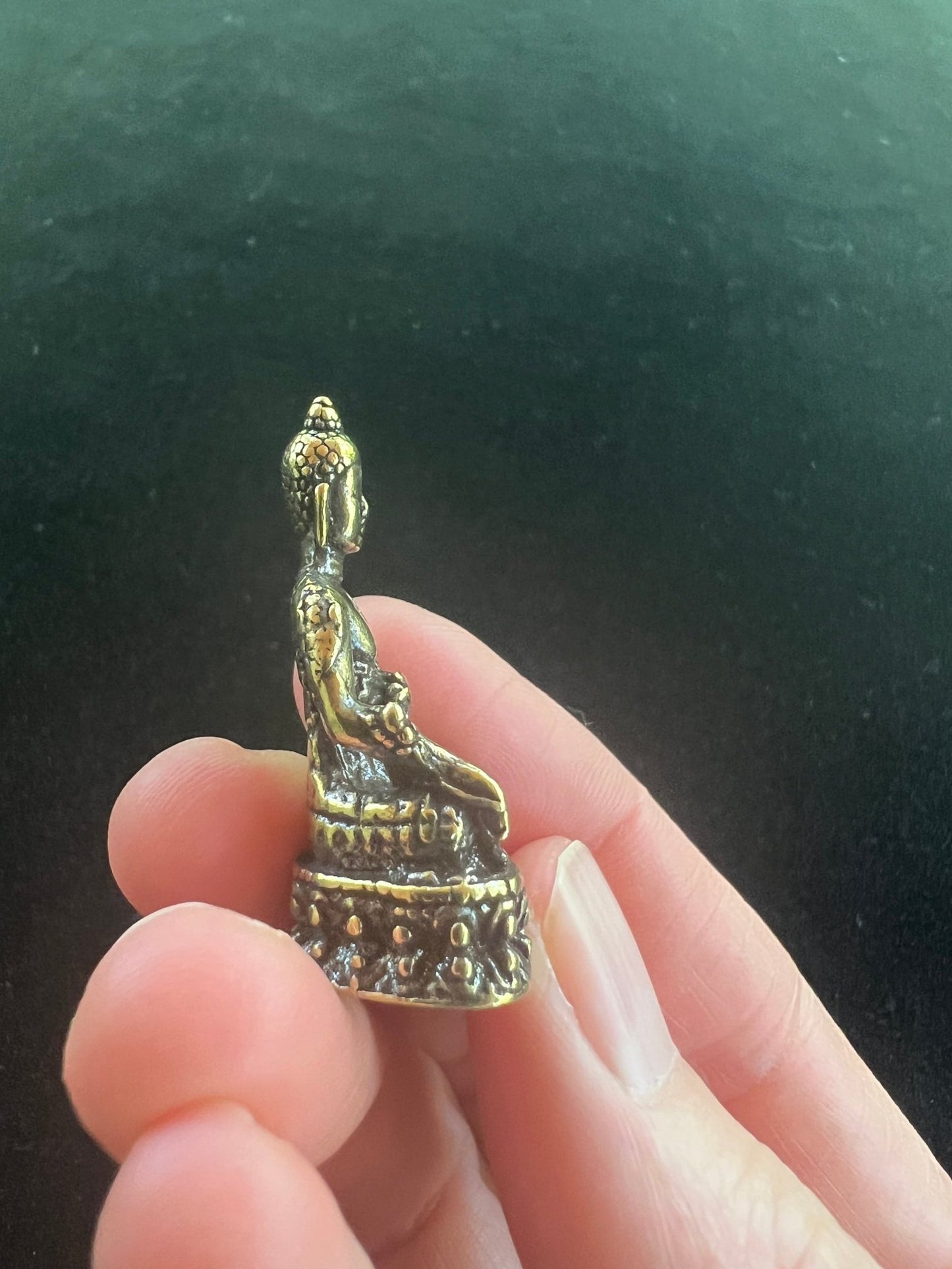 Small Medicine Buddha Statue | Handmade | 1.75 inches by 1 inches - The Incense Stick