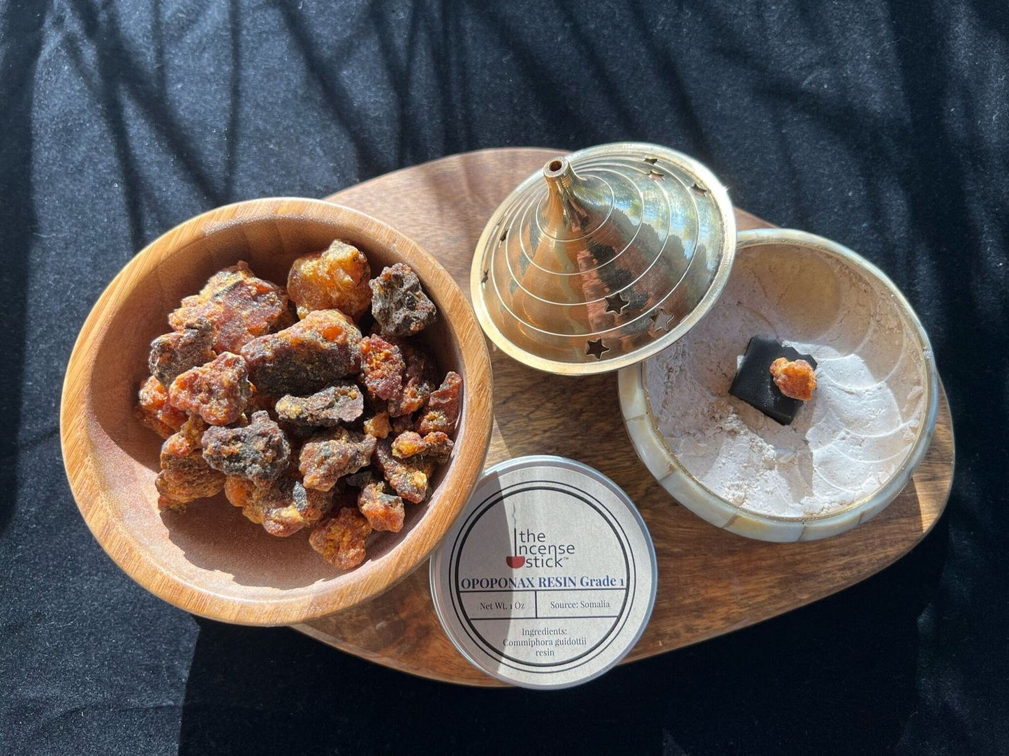Opoponax Resin GRADE 1 | 1 ounce | Natural Tree Resin | 100% Natural Commpihora guidottii resin | Sweet Myrrh | Incense - The Incense Stick
