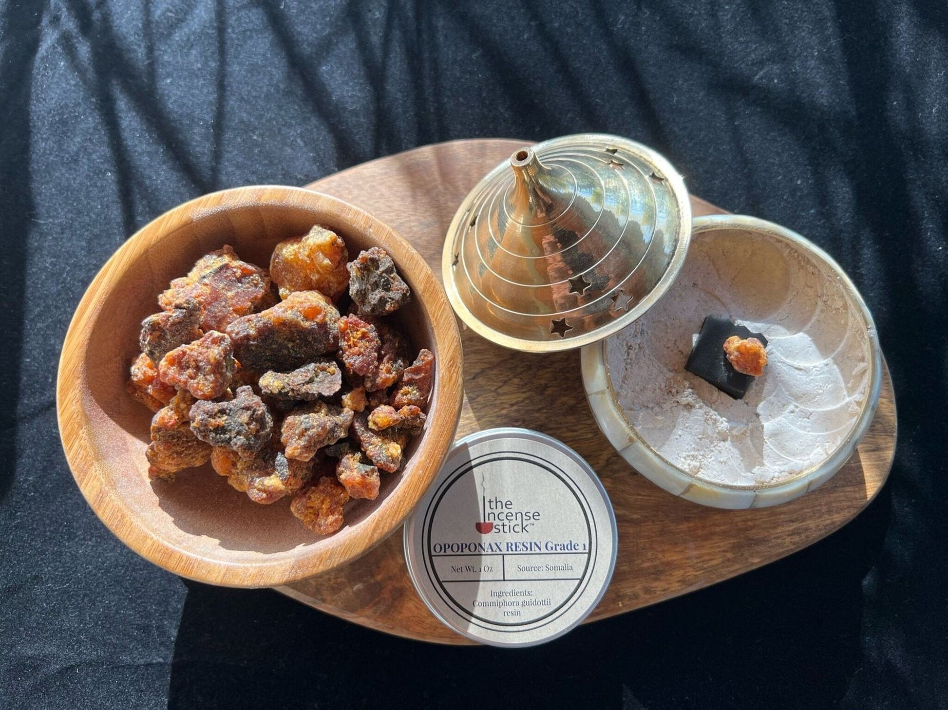 Opoponax Resin GRADE 1 | 1 ounce | Natural Tree Resin | 100% Natural Commpihora guidottii resin | Sweet Myrrh | Incense - The Incense Stick
