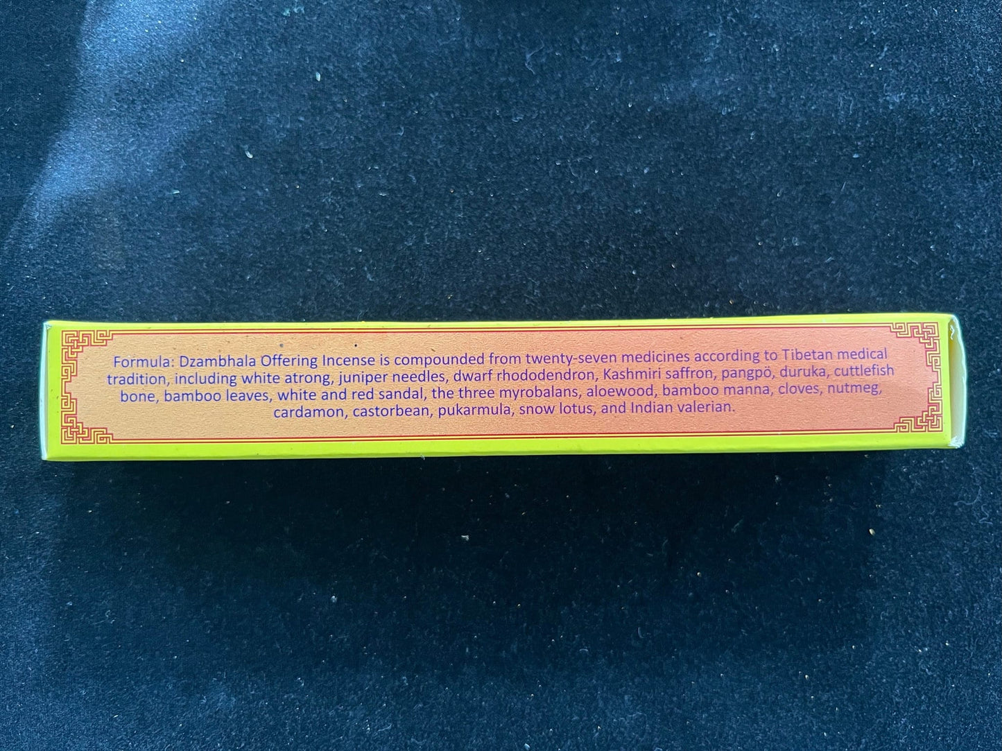 Dzambhala Incense | 19 sticks | 7 inches long | Zambala | Drikung Sorig Amrita Herbal Product - The Incense Stick