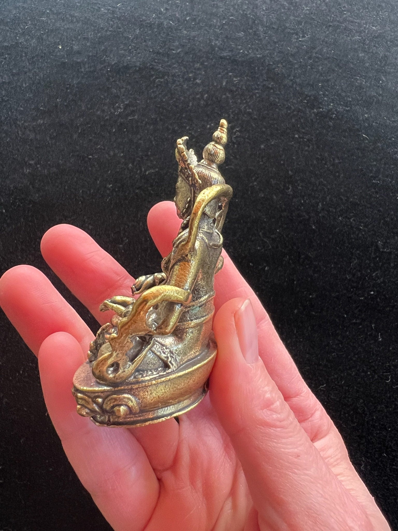 Deluxe Small Dzambhala Statue | Handmade |2.75 inches | Kubera