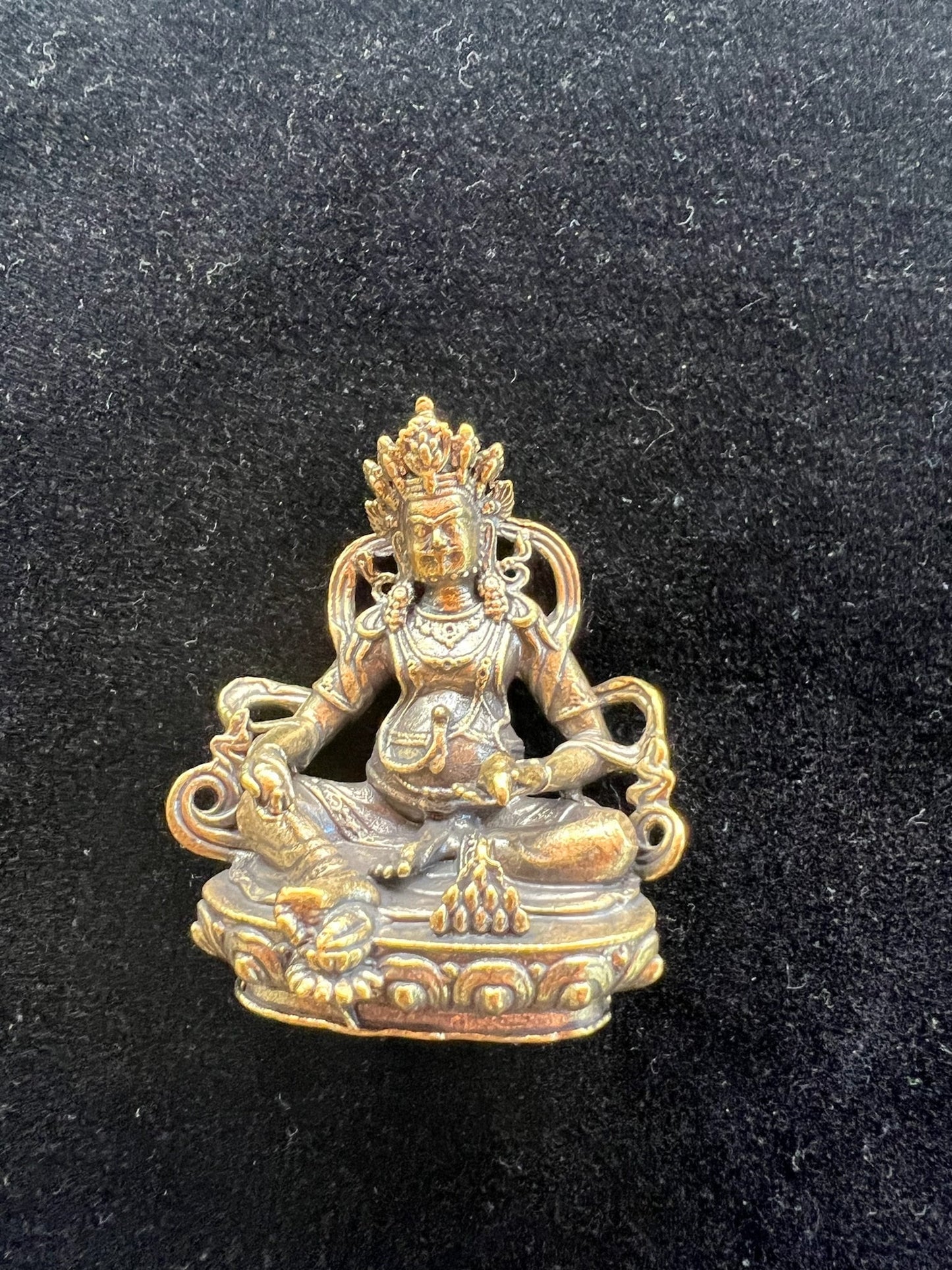 Deluxe Small Dzambhala Statue | Handmade |2.75 inches | Kubera