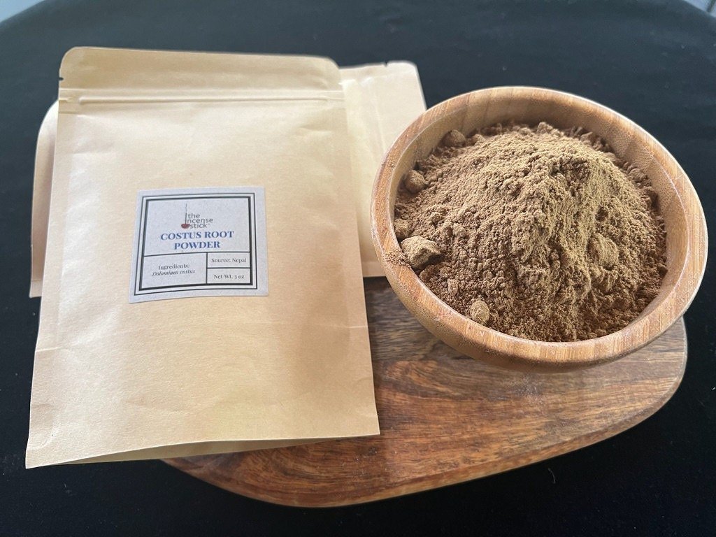 Costus Root Powder| 3 oz | Nepal | Dolomiaea costus | Incense Base | Kuth - The Incense Stick