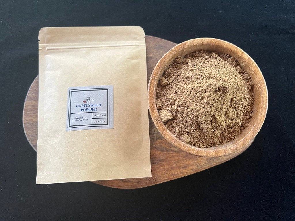 Costus Root Powder| 3 oz | Nepal | Dolomiaea costus | Incense Base | Kuth - The Incense Stick