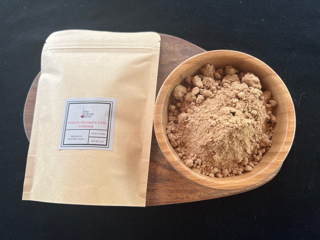 Indian Frankincense Incense Powder| 1 oz | India | Boswellia Serrata & Kaulo | Incense Base - The Incense Stick