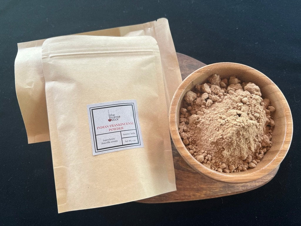 Indian Frankincense Incense Powder| 1 oz | India | Boswellia Serrata & Kaulo | Incense Base - The Incense Stick