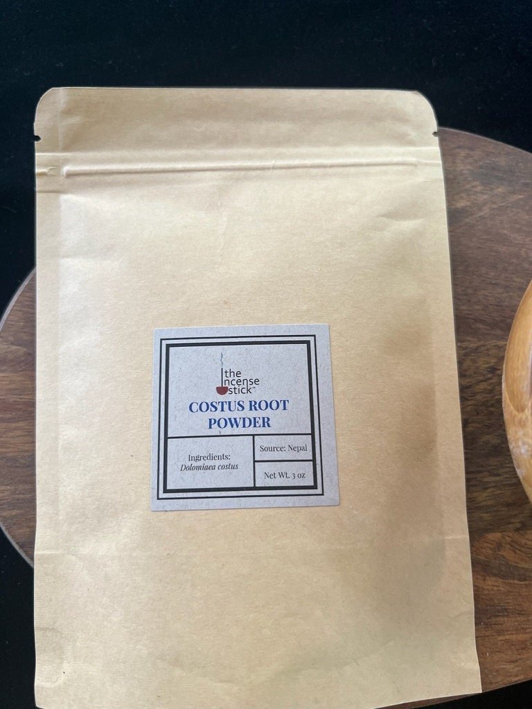 Costus Root Powder| 3 oz | Nepal | Dolomiaea costus | Incense Base | Kuth - The Incense Stick