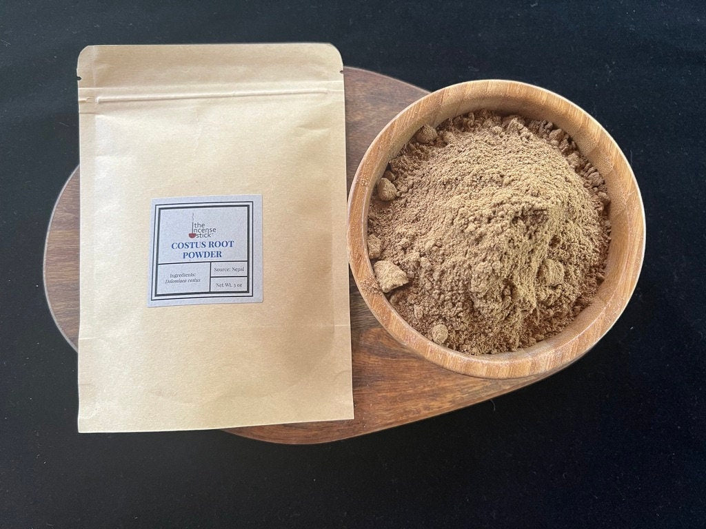 Costus Root Powder| 3 oz | Nepal | Dolomiaea costus | Incense Base | Kuth - The Incense Stick