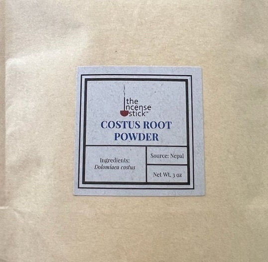 Costus Root Powder| 3 oz | Nepal | Dolomiaea costus | Incense Base | Kuth - The Incense Stick