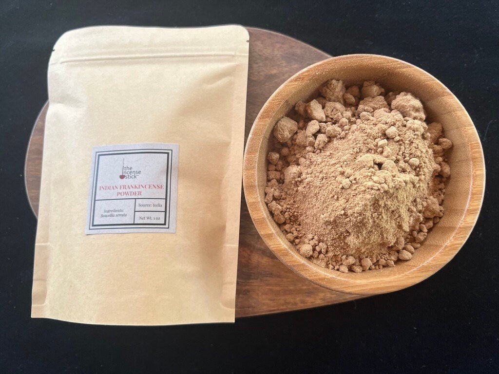 Indian Frankincense Incense Powder| 1 oz | India | Boswellia Serrata & Kaulo | Incense Base - The Incense Stick