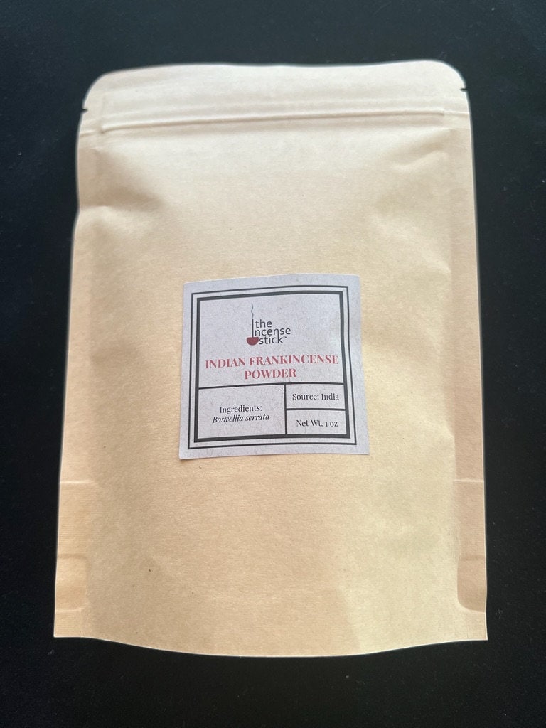 Indian Frankincense Incense Powder| 1 oz | India | Boswellia Serrata & Kaulo | Incense Base - The Incense Stick