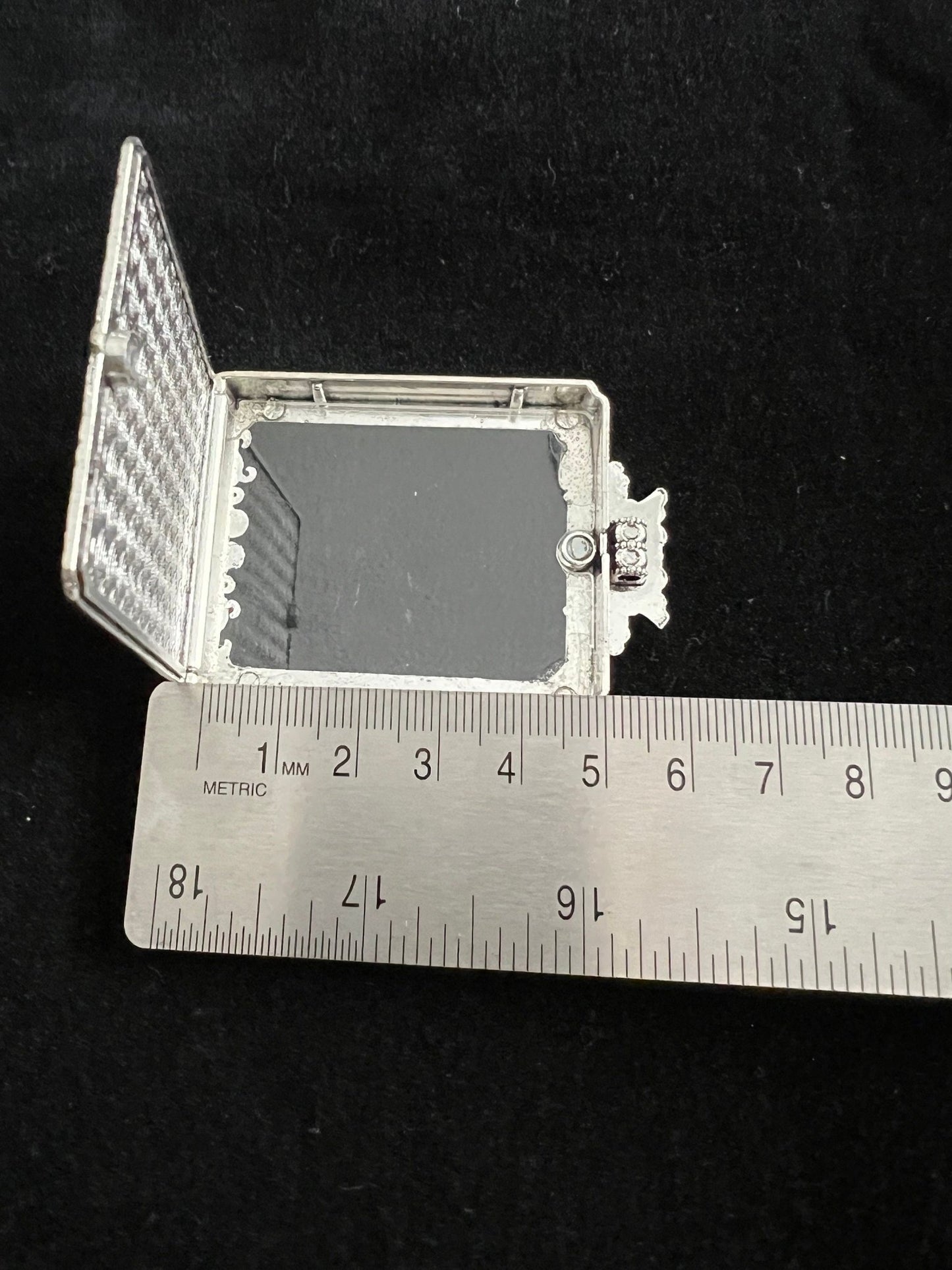 Tiny Thangka Green Tara Locket Pendant | Approx 1.5 in by 2 in | Nepal | Gau - The Incense Stick