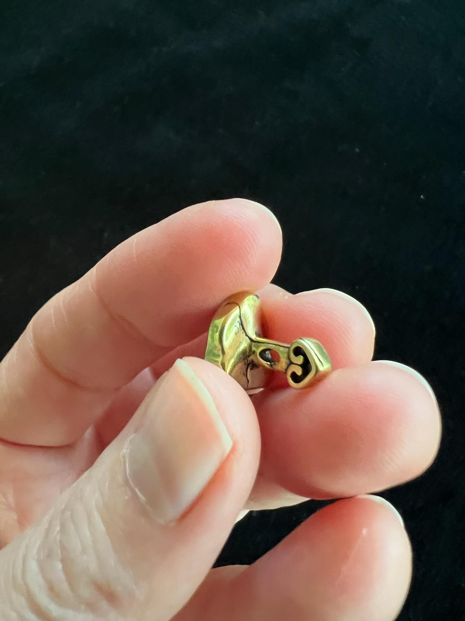 Tiny Buddha Tsa Tsa Charm | Metal | Approx 3/8in x 1/4in | Tibet | Mala Counter - The Incense Stick