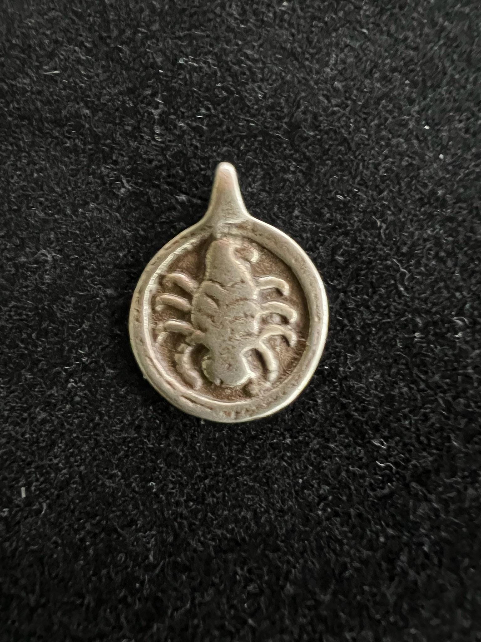 Tiny Scorpion Charm | Metal | Approx 3/4in Round | Tibet | - The Incense Stick