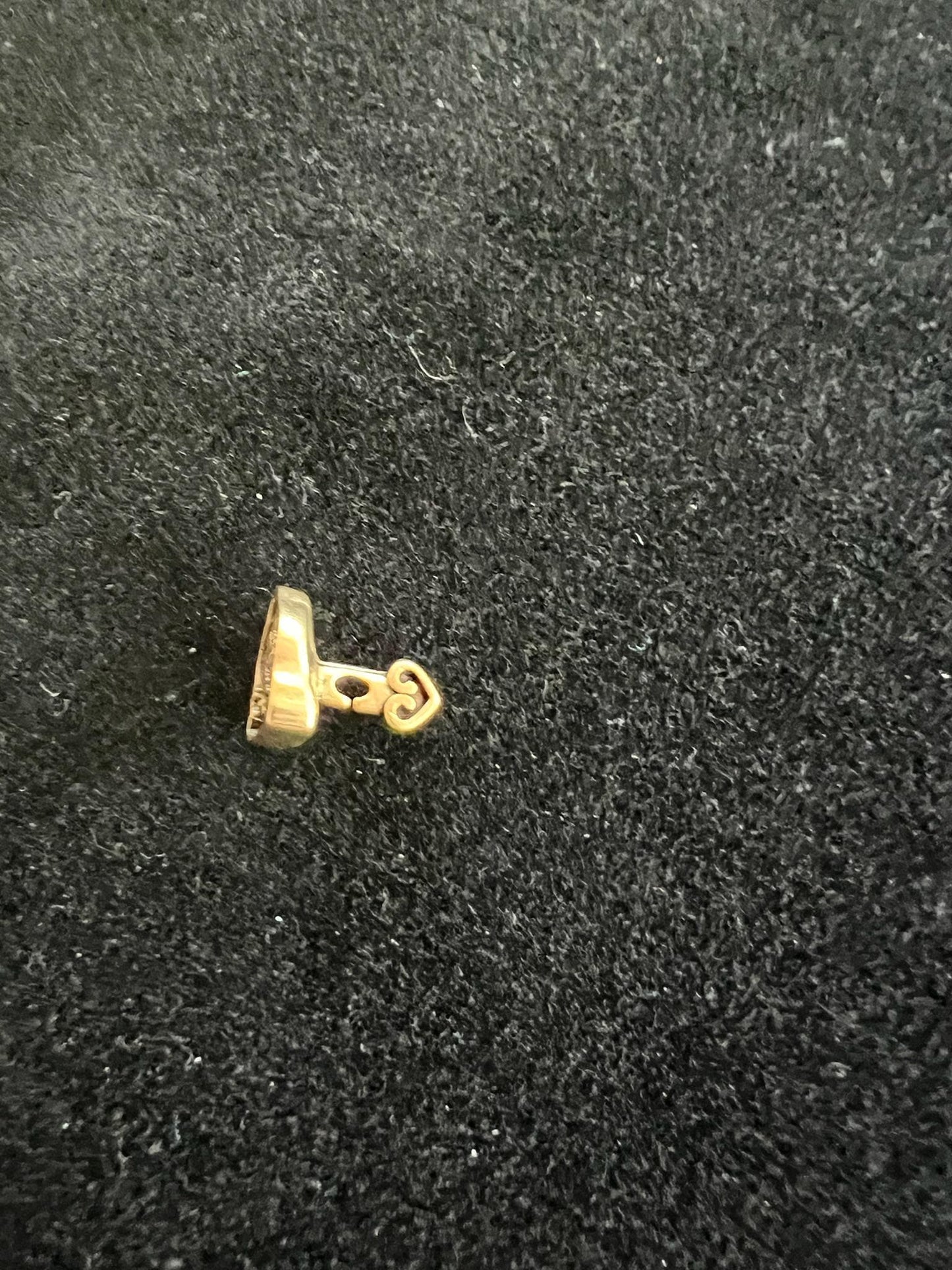 Tiny Buddha Tsa Tsa Charm | Metal | Approx 3/8in x 1/4in | Tibet | Mala Counter - The Incense Stick