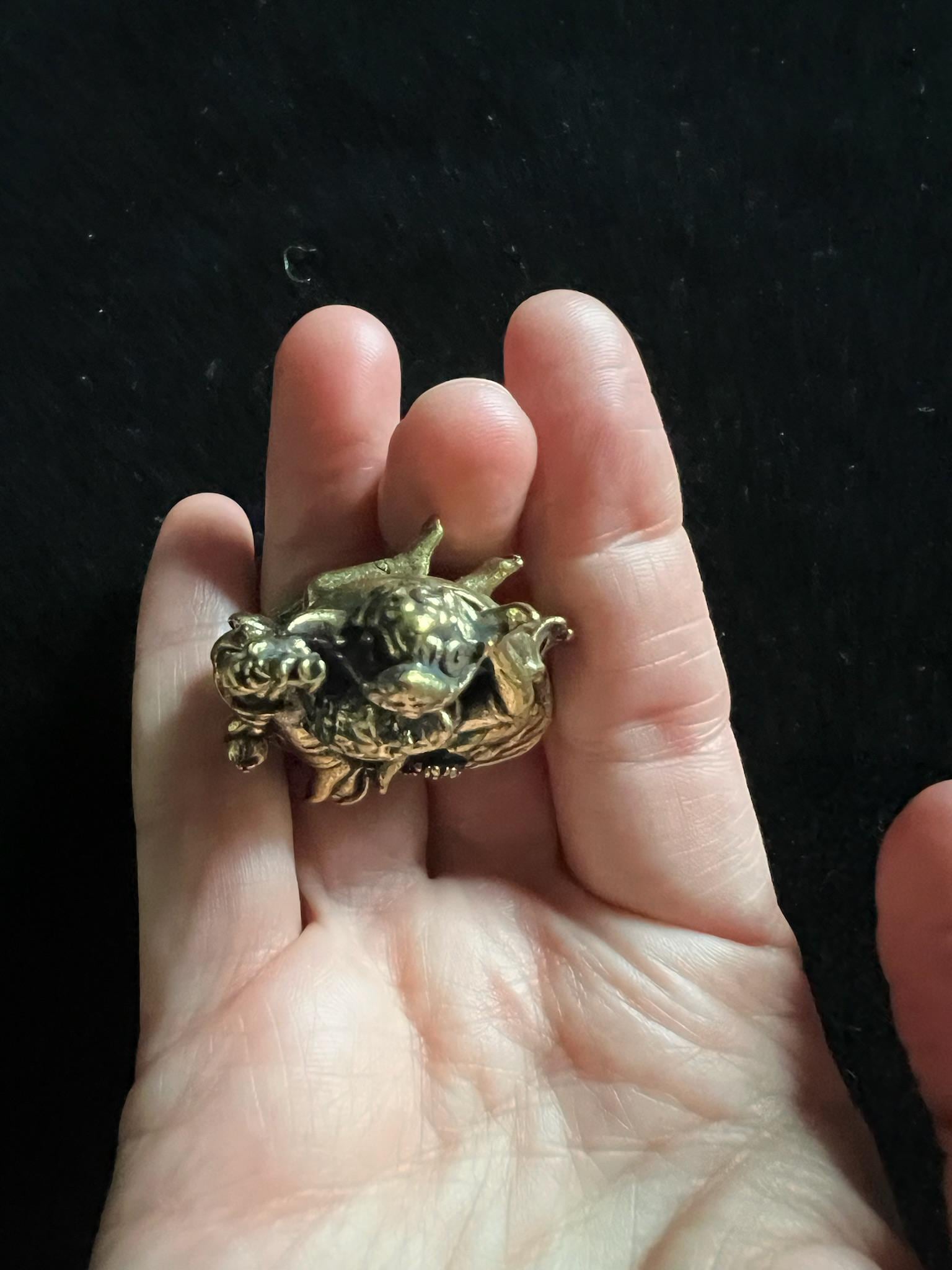 Deluxe Small Green Dzambhala with Consort Statue | Handmade | 1.75 inches | Karma Family | Vasudhara (Tara) and Amoghasiddhi - The Incense Stick