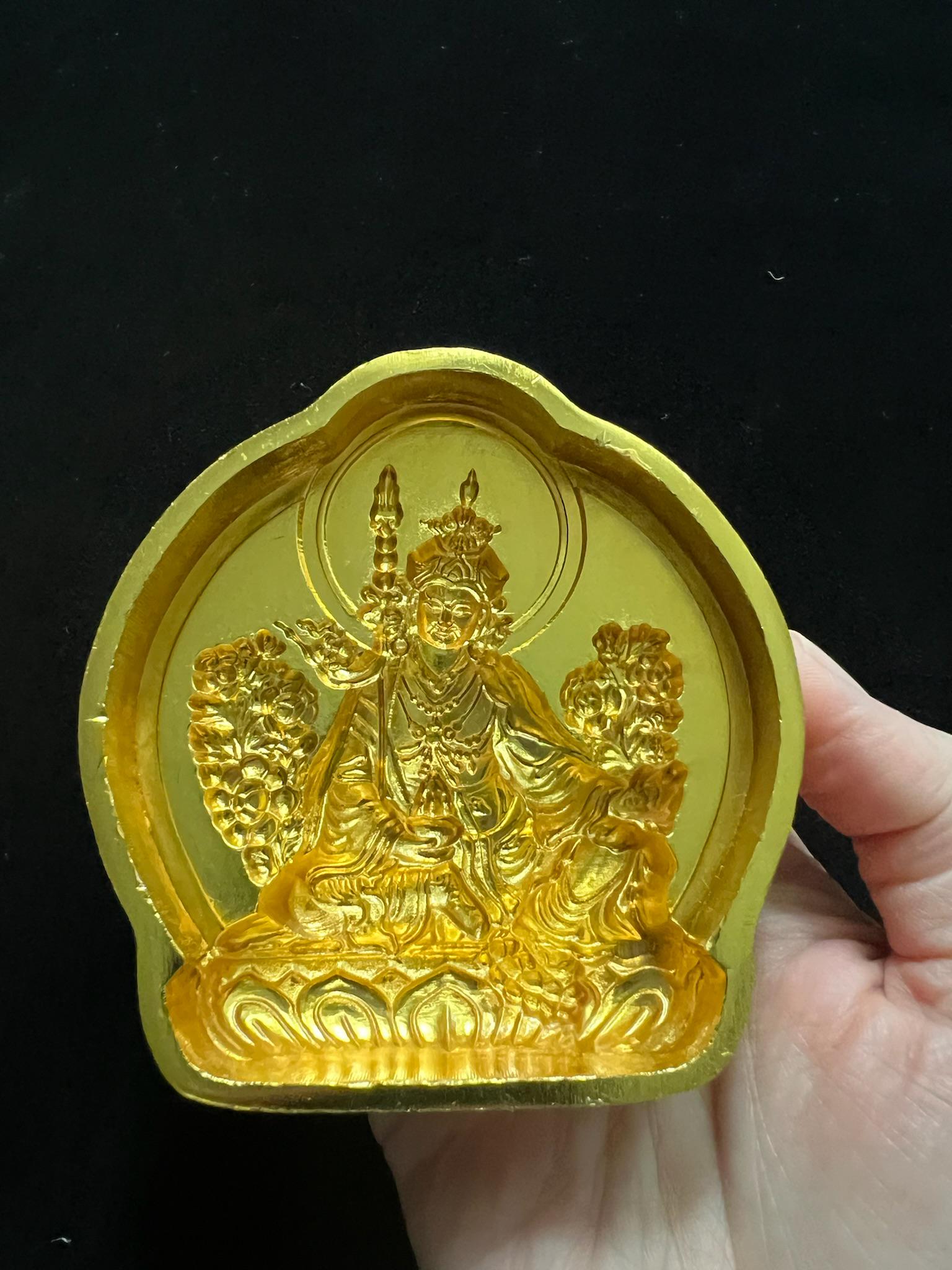Guru Rinpoche Tsa Tsa Mold | Metal Alloy | Approx 3 1/2 Inches | Guru Padmasambhava - The Incense Stick