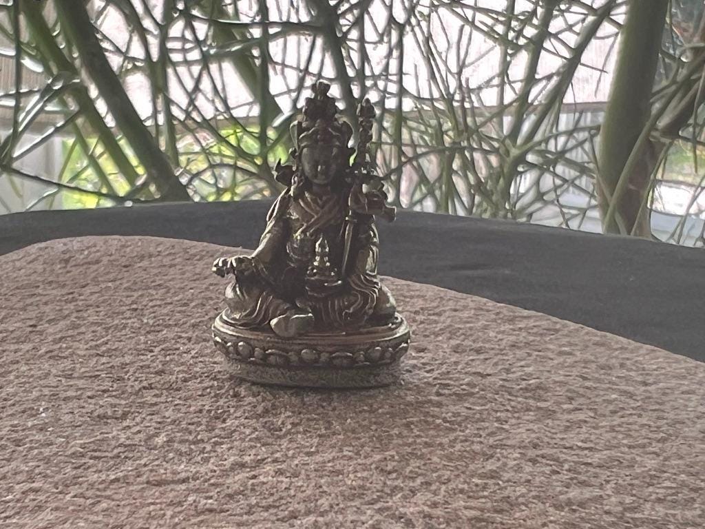 Small Guru Rinpoche Statue | Handmade | about 1.25 inches by .75 inches | Padmasambhava - The Incense Stick