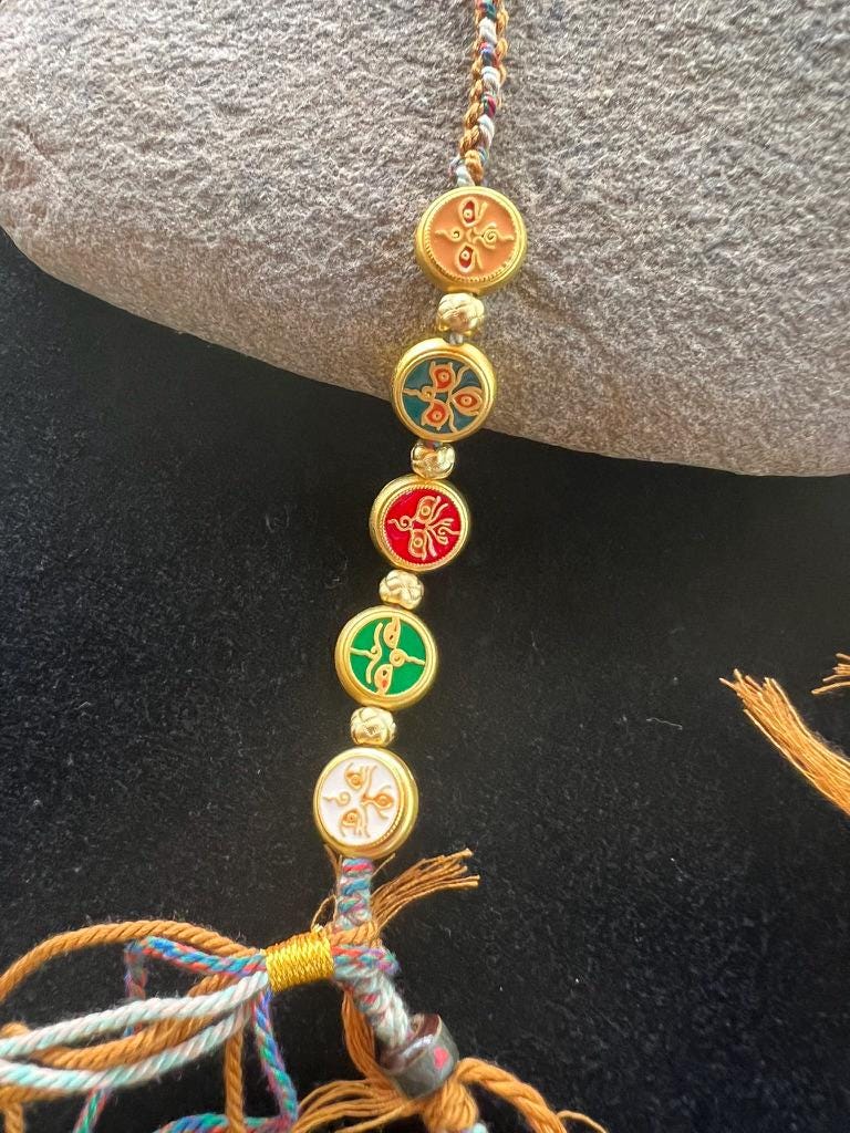 Tibetan Hand Knotted Necklace | 26 inches | Add your own pendant | - The Incense Stick