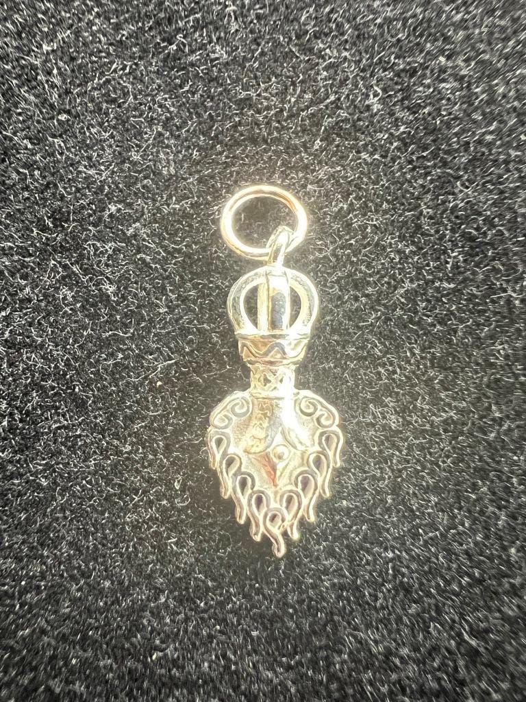 Silver Manjushri Wisdom Sword Pendant | 925 Sterling Silver | Approx. 3/4 in | Wisdom and Insight | Pendant Only - The Incense Stick