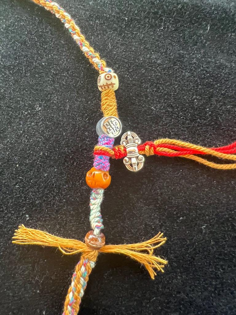 Tibetan Hand Knotted Necklace | 26 inches | Add your own pendant | - The Incense Stick