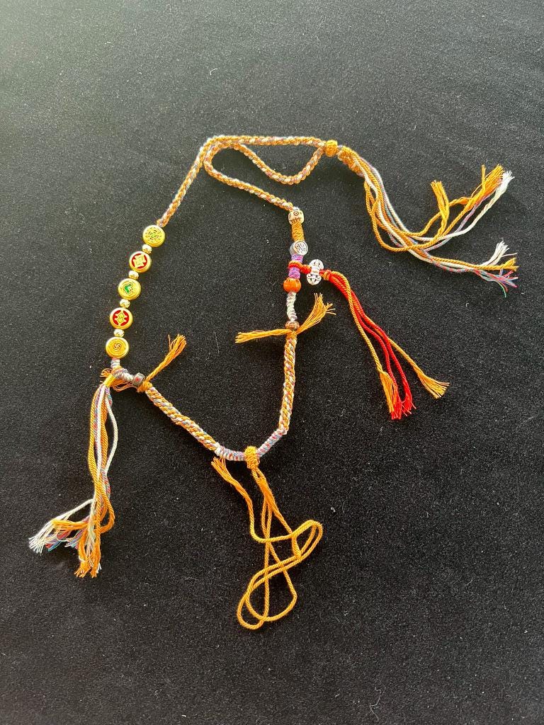 Tibetan Hand Knotted Necklace | 26 inches | Add your own pendant | - The Incense Stick