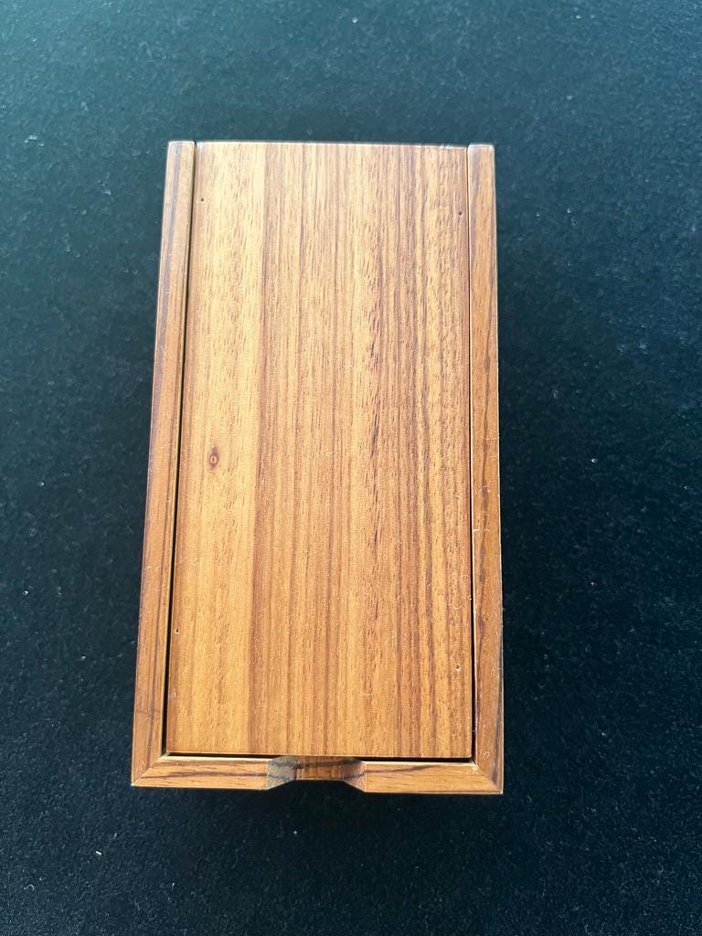 Tibetan Mö Dice Divination Rolling Box | Wood | Divination | 5.75 in x 3 in x 1.75 in | Dice Not Included - The Incense Stick