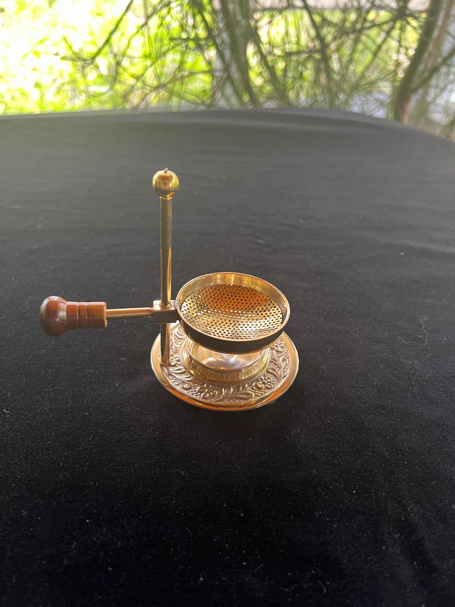 Brass Resin Incense Burner | Adjustable | Made in India | 5.5 inches | Replacement Screens available